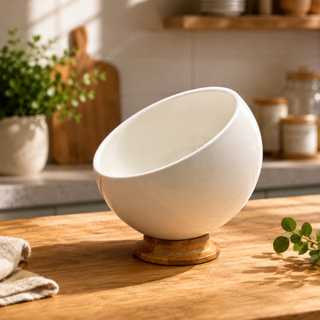 Porcelain footed sweet bowl