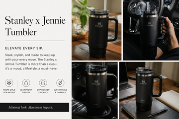 Stanley X JENNIE Quencher H2.0 Luxe Tumbler 40oz – Midnight Ruby Limited Edition