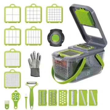22 in 1 Vegetable Cutter With Storage Basket