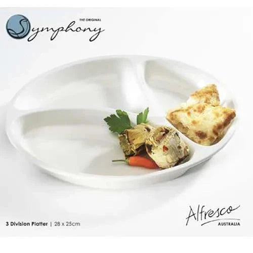 Symphony 3 Partition Serving Plate - Round