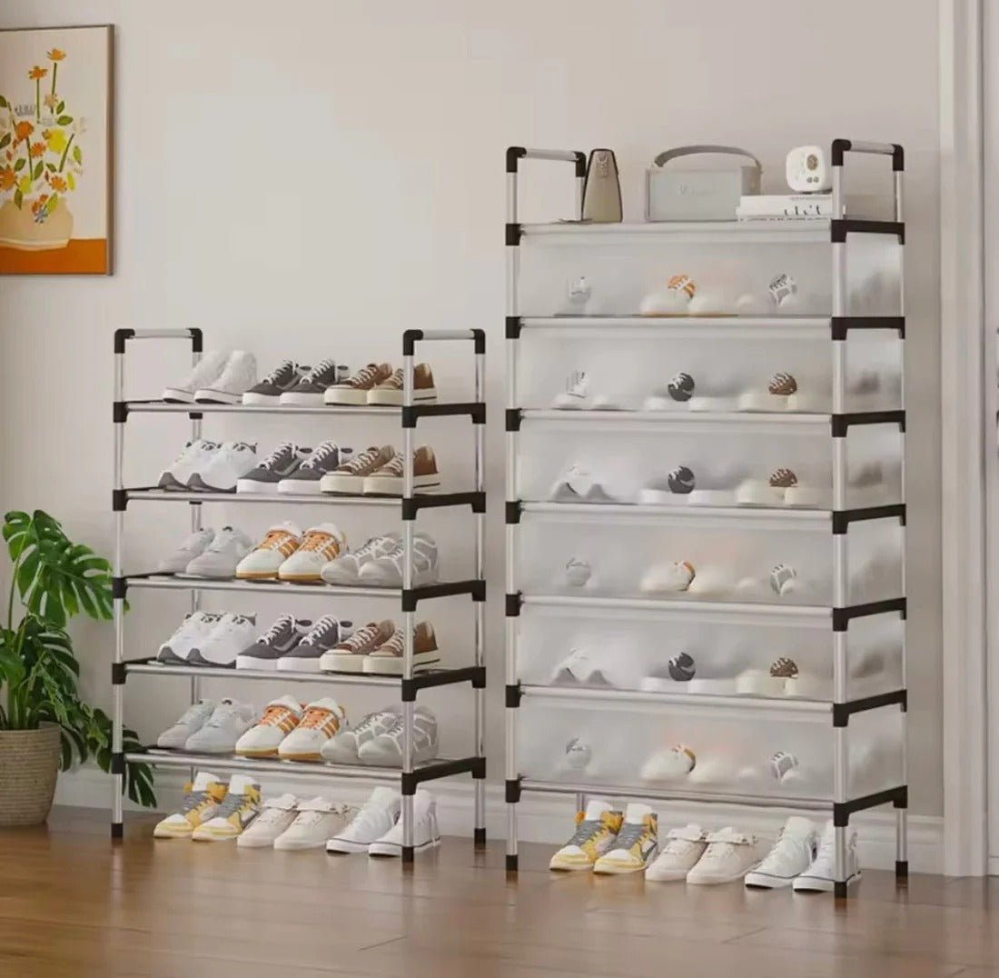 DUSTPROOF SHOE ORGANIZER RACK HEAVY DUTY STORAGE STAND FOR SHOES