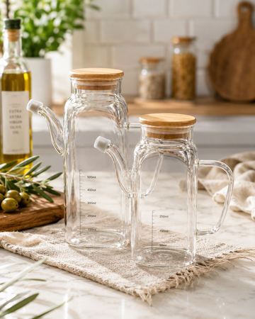Premium quality glass oil jug
