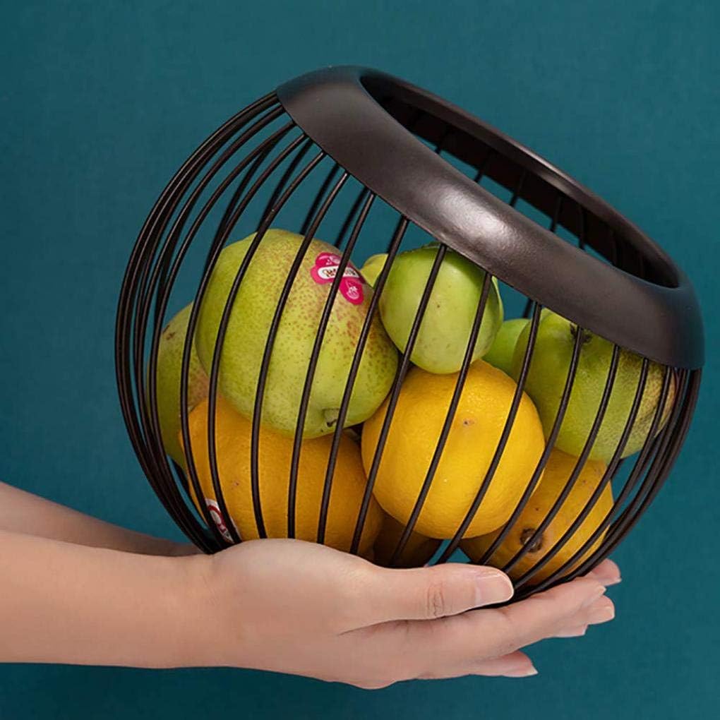 Fruit Basket Metal Wired Sphere Shaped