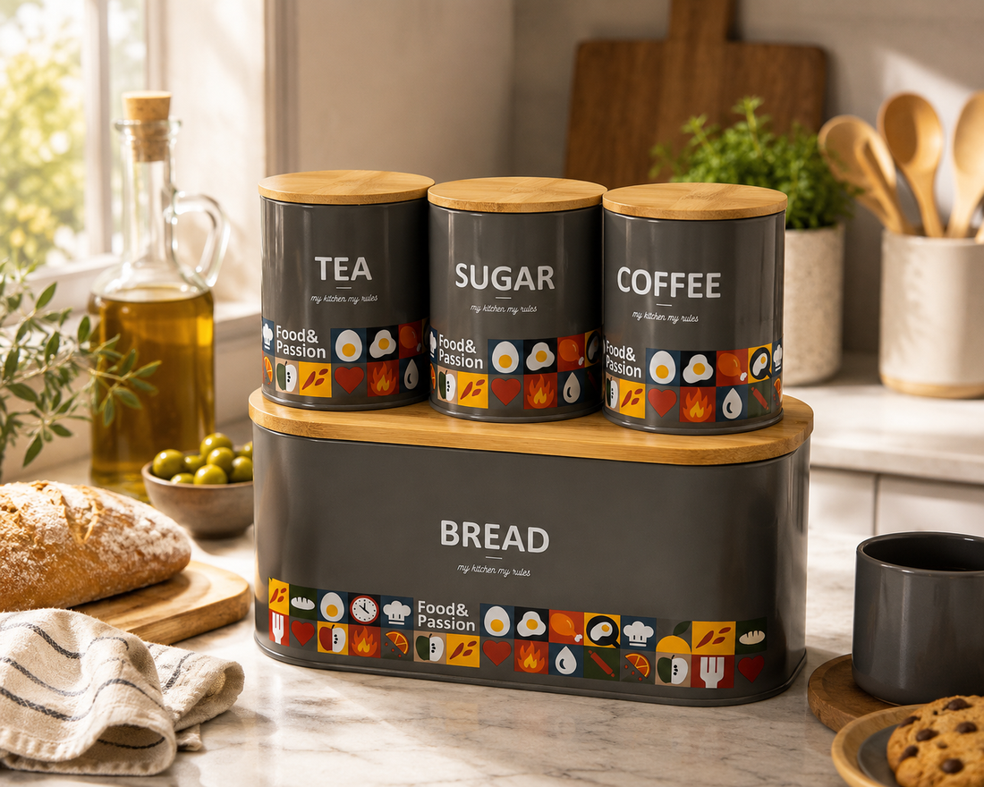 Branded Bread Box Set 4pcs (2 colors)