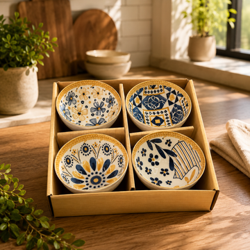 Premium Ceramic Bowls With Gift Box (4pcs)