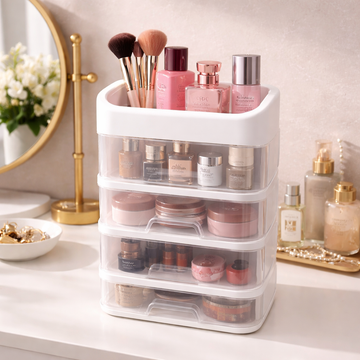 Vanity Countertop Storage Box With Drawers (Minor Broken)