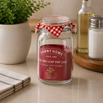 Danny Home Mason Clip Lid Jar 2L