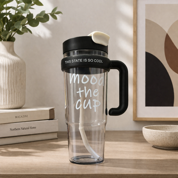 Ice Cup Plastic Water Tumbler With Handle 900ml
