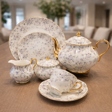 Royal Albert Inspired 24Pcs - Whispering Petals Tea Set