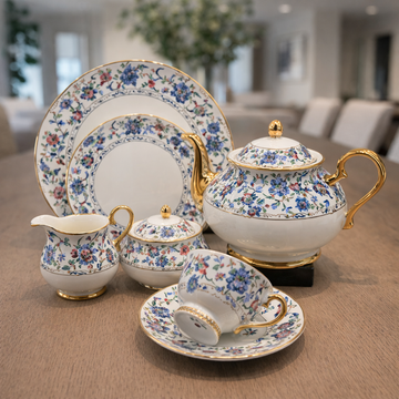 Royal Albert Inspired 24Pcs - Blooming Heritage Gold Tea Set