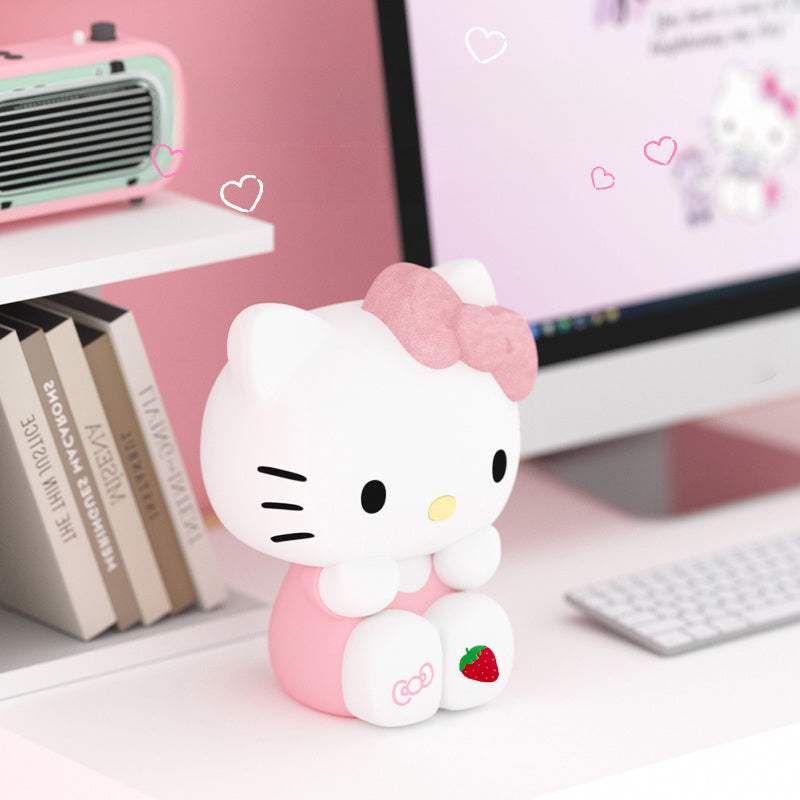 Vinyl LED Hello Kitty Night Lights Birthday Gift Sanrio Kitty Cartoon Night Light LED Decoration