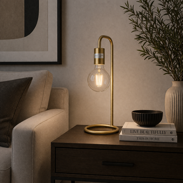 Danny Home Metal Light Lamp 39cm - Gold