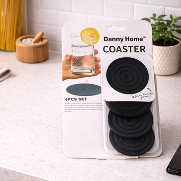 Danny Home Silicone Coaster Set 4pcs 10cm