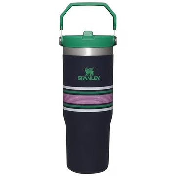 The IceFlow™ Flip Straw Tumbler | 30 OZ - Navy Mesh