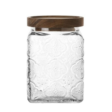 Glass Storage Container With Lid Square