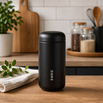 Smeg capsule coffee cup stainless steel 350ml | Black