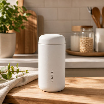Smeg capsule coffee cup stainless steel 350ml | White