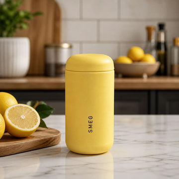 Smeg capsule coffee cup stainless steel 350ml | Yellow