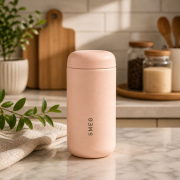 Smeg capsule coffee cup stainless steel 350ml | Pink