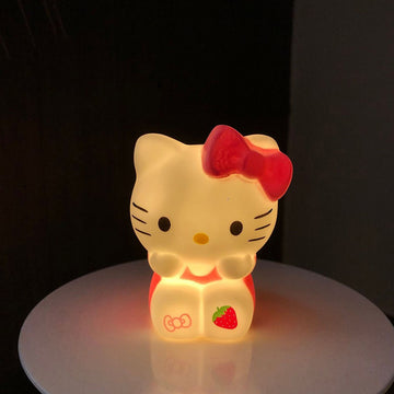 Vinyl LED Hello Kitty Night Lights Birthday Gift Sanrio Kitty Cartoon Night Light LED Decoration