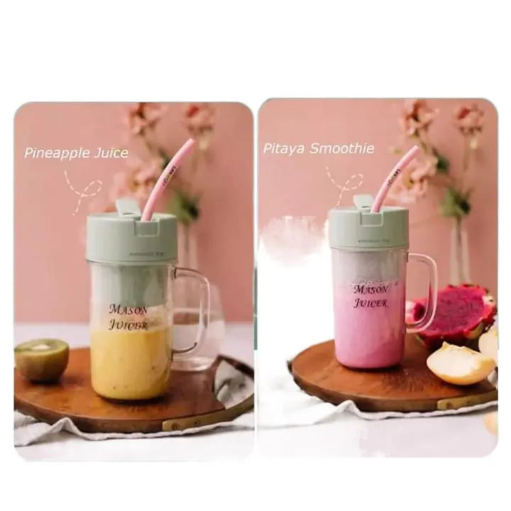500ml Portable Juicer With Straw