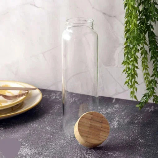Cylindrical Shape Glass Bottle