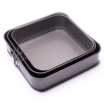 3-Piece Square Non-Stick Cake Mould Set (Premium Baking Pan Set)