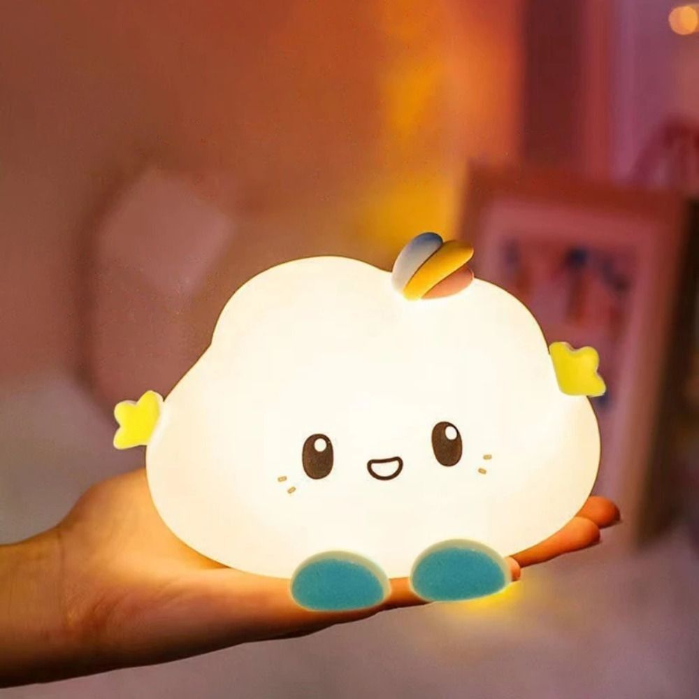 Cute Cloud Night Light Home Decoration Cartoon Creative Table Lamp Portable