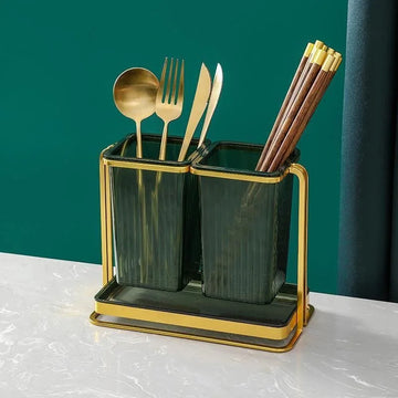 Luxury 2 Grid Kitchen Cutlery Holder